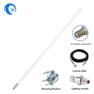 Outdoor 915MHz 10dBi Fiberglass Antenna Lora Gateway Helium Antenna Omni Directional N Type Female Antenna