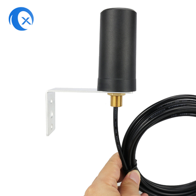 4G LTE Cellular Outdoor Antenna 5dBi Omni M12 Screw Wall Mount With SMA Male