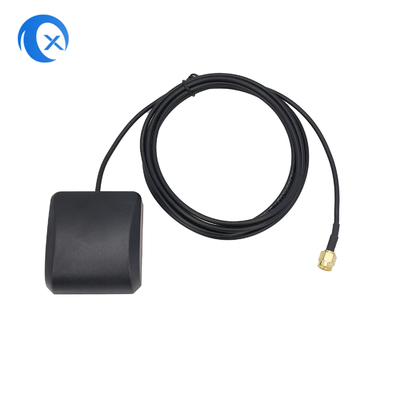 High Gain 27 dBi 1575.42 MHz Outdoor Vehicle Waterproof Active GPS Antenna 3-5VDC Magnetic Gnss Antenna SMA Male Connect