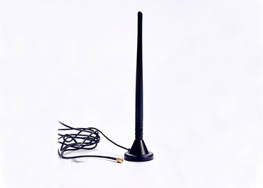 Plastic SMA Whip Antenna , GPRS Magnet Base Antenna 850M / 900M / 1900M / 1900M