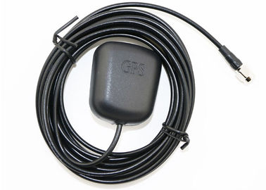 Black GPS Navigation Antenna RG174 3M Cable 1575.42 MHZ For Car
