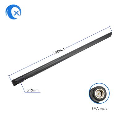 5G 4G LTE Full Band External Antenna with 7 dBi Gain and Operation Temperature -20˚C to +60˚C High Gain Rubber Rod Antenna