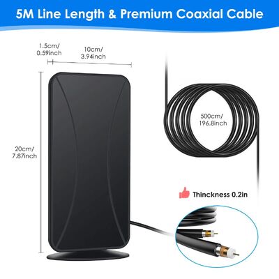 Outdoor Indoor Long Range HD TV Antenna Reviews with Signal Booster Digital HD Antenna for Smart TV and All TV