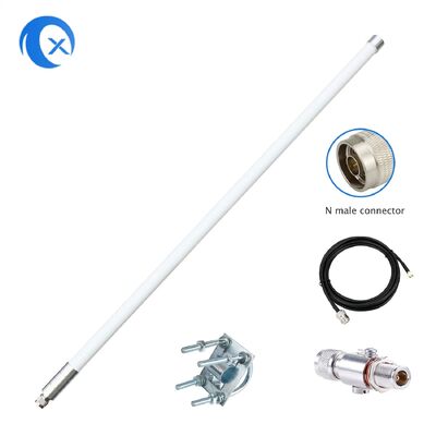 5.8 dBi Lora Fiberglass Antenna 868MHz Outdoor Indoor Omni-Directional Antenna with 10FT Ultra Low Loss Kmr200 Cable for Nebra Rak Rak V2 Syncrob