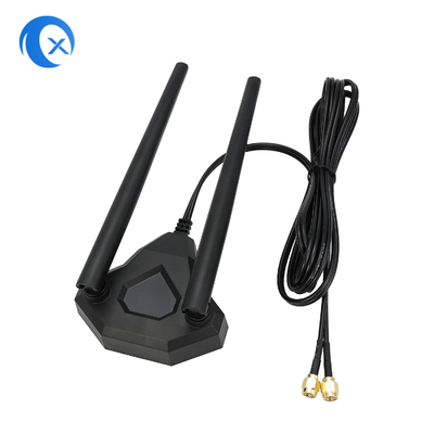2.4GHz 5GHz Dual Band Antenna Magnetic Base for PCI-E WiFi Network Card Wireless Router