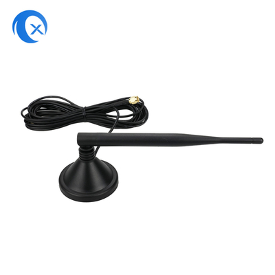 Plastic SMA Whip Antenna , GPRS Magnet Base Antenna 850M / 900M / 1900M / 1900M
